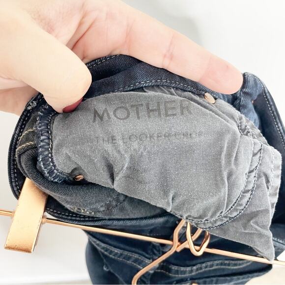 MOTHER The Looker Crop Jeans in Coffee, Tea, or Me? Wash Size 25 - Picture 7 of 10